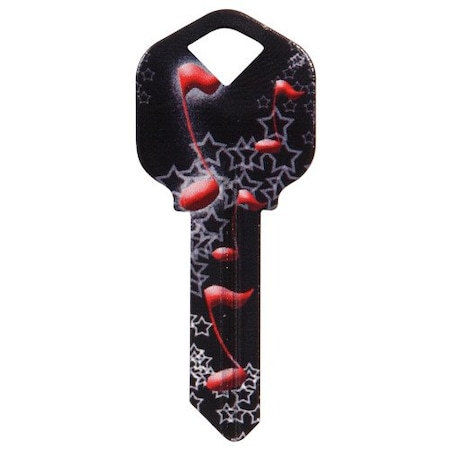 Hillman HILLMAN Wackey Music Notes House/Office Universal Key Blank KW1 Single 87189